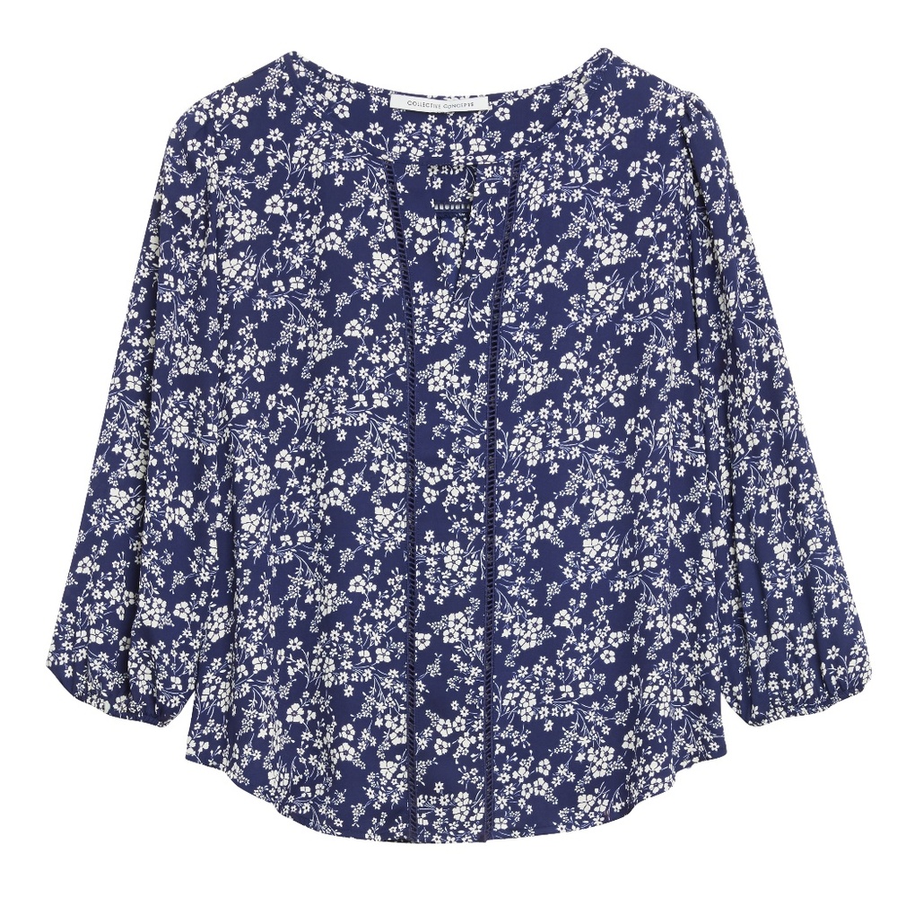 Collective Concepts - Warner Lattice Detail Blouse